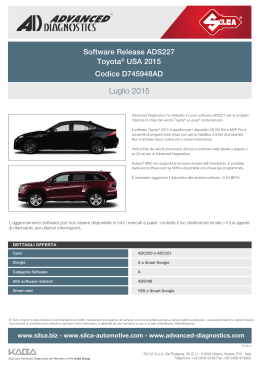 Release ADS227 - Toyota® USA 2015