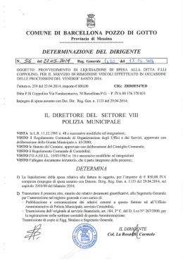 determina dirigenziale 1620 del 2014