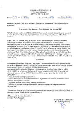 Numero Rag. Generale `W &Eacute;