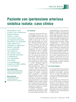 Paziente con ipertensione arteriosa sistolica isolata: caso clinico