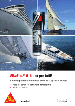 SikaFlex®-515 uno per tutti!