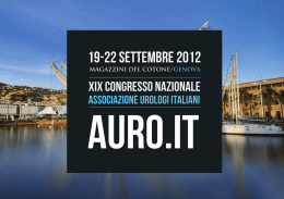 XIX Congresso Nazionale Urologi Italiani – Genova 2012