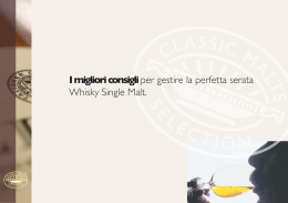 I migliori consigliper gestire la perfetta serata Whisky Single Malt.