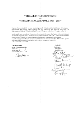 integrativo aziendale solvay