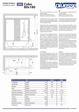 scheda tecnica 180x80