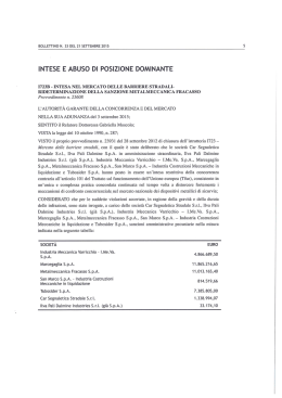 I723B - Osservatorio Permanente sull`Applicazione delle Regole di