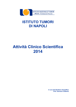 Attività Clinico Scientifica 2014