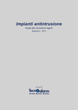 Impianti antintrusione