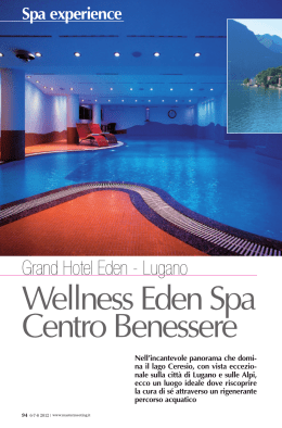 Lugano - Wellness Eden Spa Centro Benessere