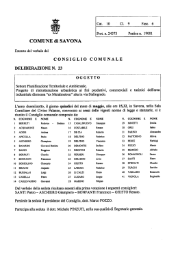 deliberazione n. 23