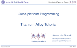 [T2] Cross-platform - DSG - Universit&agrave; degli Studi di Parma
