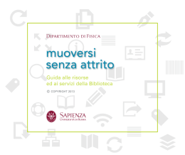muoversi senza attrito - Dipartimento di Fisica