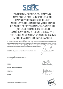 il testo dell`accordo