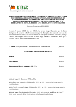 2010 ACN Medici Specialisti Ambulatoriali (8 Luglio)