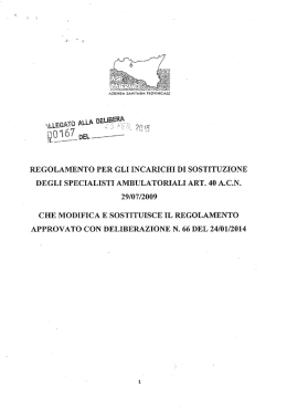 Regolamento sostituzioni - ART_40 ACN 29_07_2009