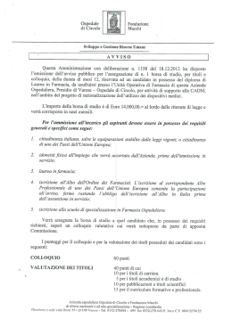 Ospedale di Circolo - Federazione Ordini Farmacisti Italiani