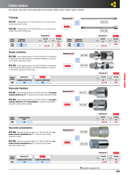 Prolunga Snodo cardanico Raccordo riduttore Raccordo