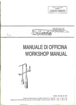 moto guzzi 1000 strada shop manual