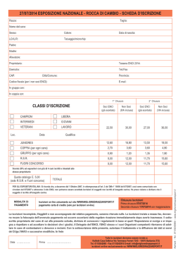 scheda d`iscrizione - Gruppo Cinofilo Aquilano