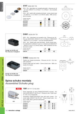 Spina schuko montata Assembled Schuko plug