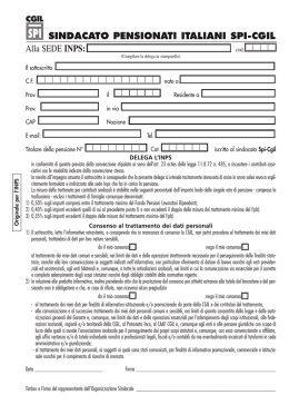 Modello Delega INPS