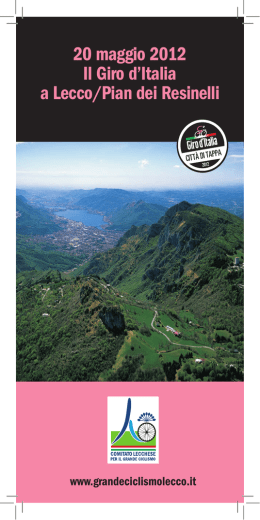 Iniziative Comitato Grande Ciclismo Lecco