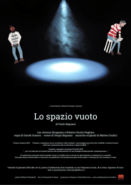 Lo spazio vuoto