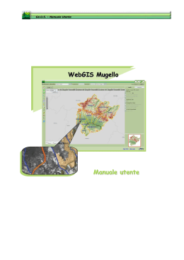 WebGIS Mugello Manuale utente - Portale Servizi Cartografici