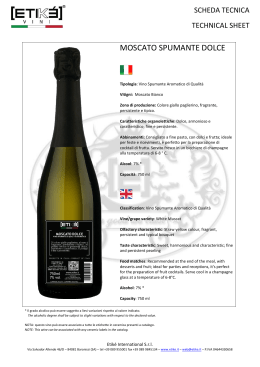 MOSCATO SPUMANTE DOLCE