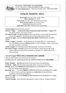Luglio-Agosto 2015_vita di comunità