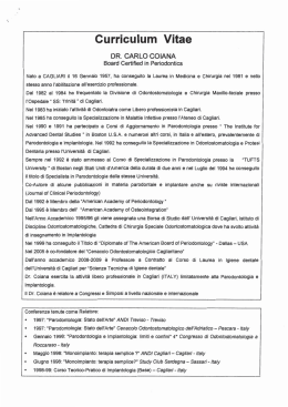 CV - Amministrazione aperta