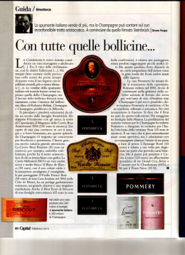 Lo spumante italiano vende di pi&ugrave;, ma lo Champagne pu&ograve; contare