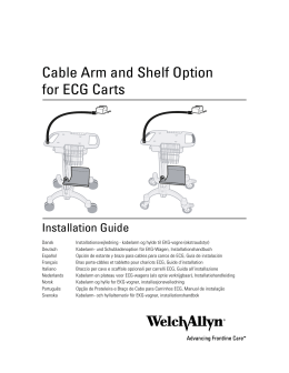 Cable Arm and Shelf Option for ECG Carts