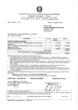 Prot. nr. 9616/C14 del 9/08/2015