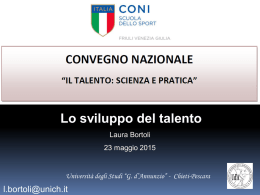 Slides - Il Talento e gli sport individuali - Laura