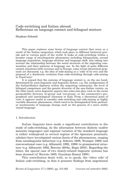 Stephan Schmid - Laboratorio di Linguistica