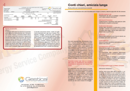 3| Conti chiari, amicizia lunga