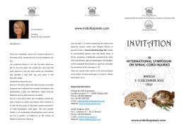 INVITATION - Fondazione Giorgio Brunelli