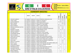 GIC dopo Pescia - Giro d` Italia Ciclocross