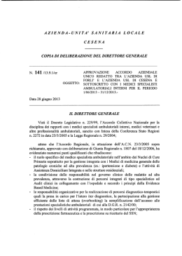 azienda-unita` sanitaria locale cesena copia di deliberazione del