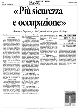 Pi&ugrave; sicurezza e occupazione