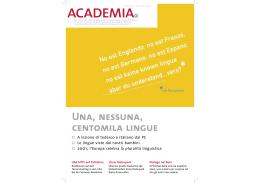 Una, nessuna, centomila lingue