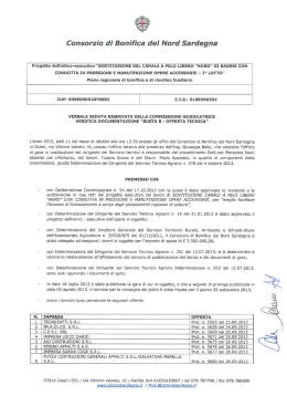 Verbale - consorzio di bonifica del nord sardegna