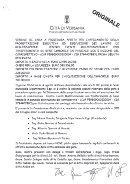 Verbale di gara economiche CEM
