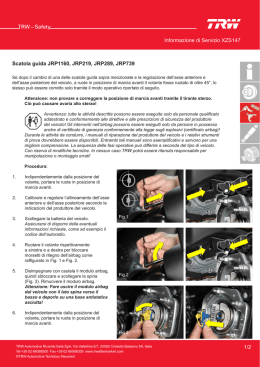 XZS147 1/2 Informazione di Servizio Scatola guida