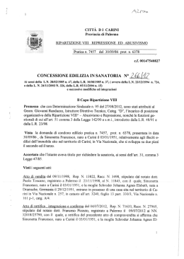 CITTÀ n I CARINI - Comune di Carini