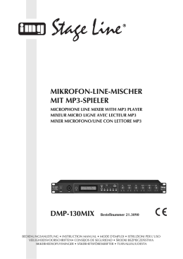 MIKROFON-LINE-MISCHER MIT MP3-SPIELER - Audio-luci