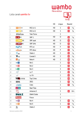 wambo tv - lista canali