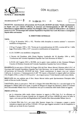 ALLEGATE - Ospedale San Carlo Borromeo