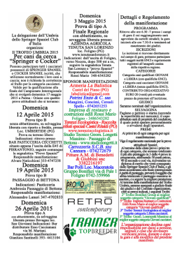 La delegazione dell`Umbria dello Springer Spaniel Club d`Italia